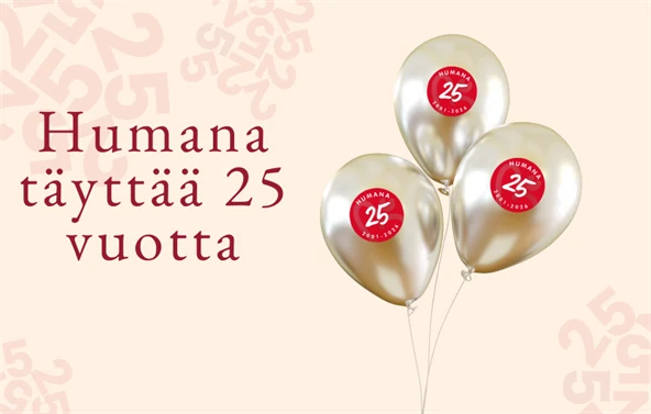 Humana täyttää 25 vuotta.