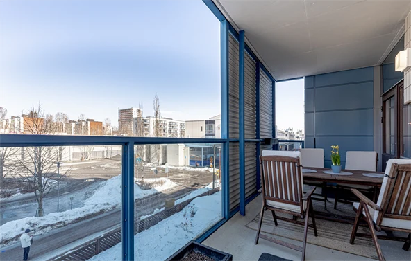 Balcony with chairs