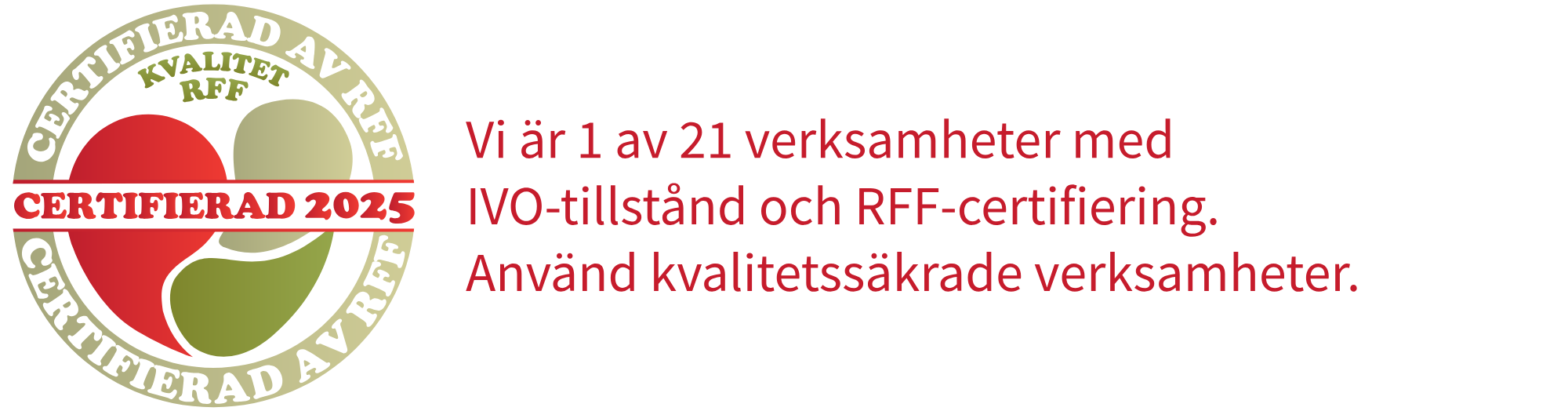 Symbol av certifieringsstämpel RFF för 2025.