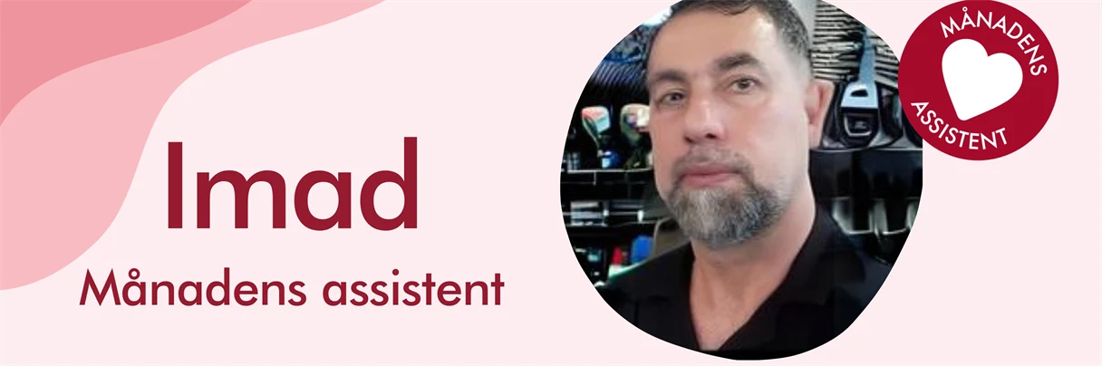bild på person som utsetts till månadens assistent